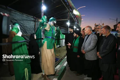 عکس‌هایی از نمایشگاه «عرفات تا فرات» در محله گلشهر مشهد