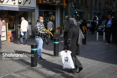 گزارش تصویری | آلودگی هوا،در کف خیابان های مشهد