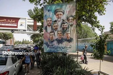 گزارش تصویری | فضاسازی شهری به مناسبت اولین سالگرد شهدای خدمت در مشهد
