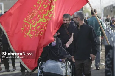 پیاده‌روی جاماندگان اربعین حسینی در مشهد
