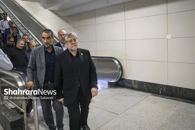 گزارش تصویری | آغاز بهره برداری از ایستگاه بسیج خط ۳ قطار شهری مشهد