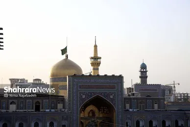 آئین سنتی اذن عزا در حرم مطهر رضوی
