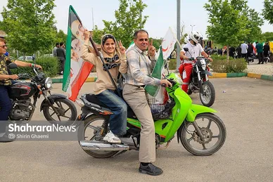 گزارش تصویری | رژه موتوری «جان‌فدا» در بلوار وکیل آباد مشهد برگزار شد
