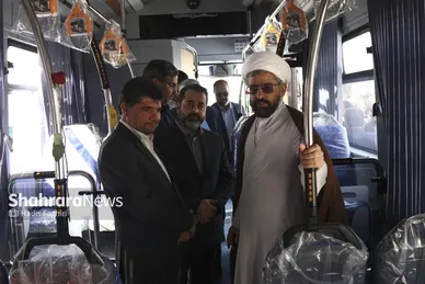گزارش تصویری | آیین رونمایی از ۱۸ دستگاه اتوبوس جدید
