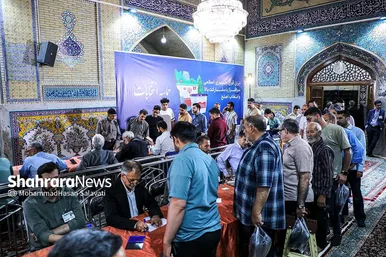 آخرین ساعات انتخابات ریاست جمهوری در حرم مطهر رضوی
