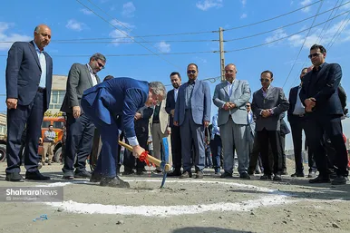 آیین آغاز عملیات اجرایی دوربرگردان غربی و اصلاح هندسی بزرگراه هاشمی رفسنجانی مشهد