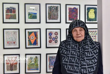 زهرا نعمتی نقاش «خودآموخته» 80 ساله مشهدی