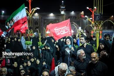 گزارش تصویری | مراسم بزرگداشت رهبر شهید ایران در حرم مطهر امام رضا (ع)
