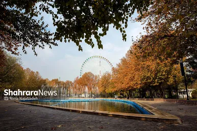 طبیعت پاییزی بوستان های مشهد