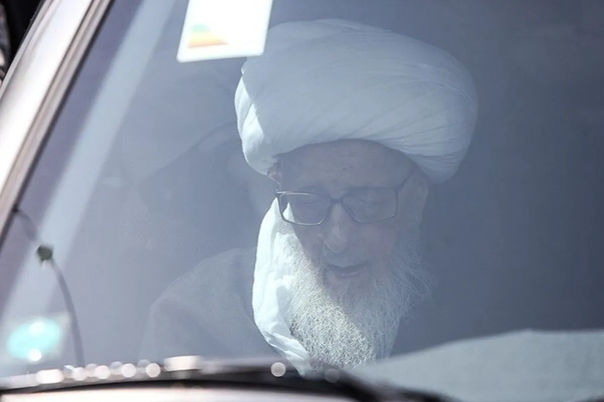 آیت‌الله وحید خراسانی در دسته عزاداری حضور پیدا کرد + عکس