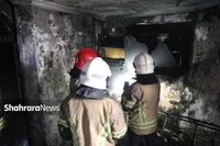 حریق در یک هتل آپارتمان در مشهد | نجات ۲۰ نفر در یک عملیات فشرده