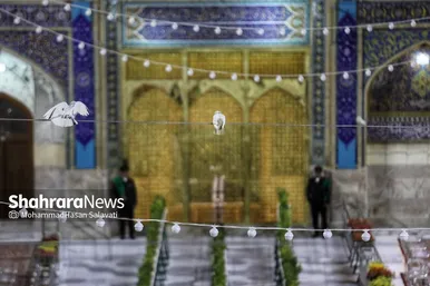 بازگشایی صحن انقلاب حرم مطهر رضوی در آستانه نیمه شعبان