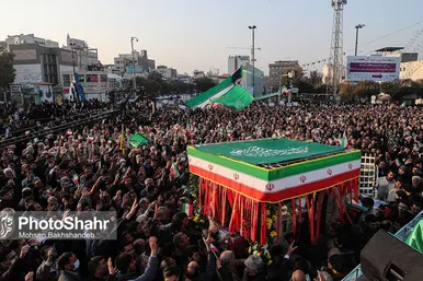 تشییع پیکر شهید مدافع امنیت «حسن براتی» در مشهد