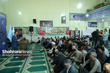 عکس‌هایی از آغاز عملیات اجرایی و افتتاح ۳۳ پروژه شهری در منطقه ۳ شهرداری مشهد