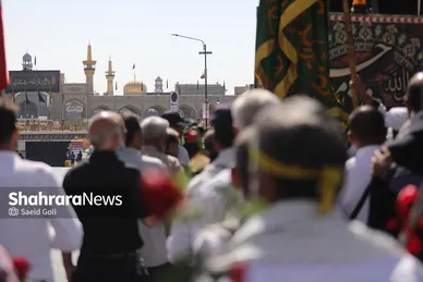 مراسم استقبال کاروان پیاده انصار الحسین (ع)