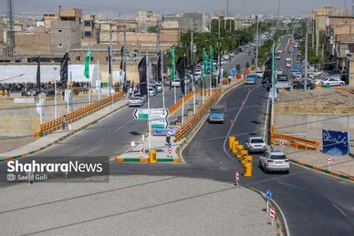 بهره‌برداری از پل دوم و اصلاح هندسی ورودی جاده سرخس به مشهد