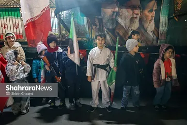 گزارش تصویری |حضور جامعه ورزش مشهد در سی و هشتمین شب شکوه حضور مردم در خیابان‌های مشهد