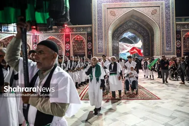 عزاداری هیئت‌های استان کرمان در حرم مطهر امام‌رضا(ع)
