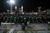 آیین خطبه‌خوانی شب عاشورا در حرم مطهر رضوی برگزار شد