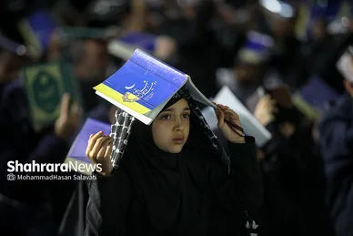مراسم احیاء شب ۱۹ ماه رمضان در حرم مطهر رضوی
