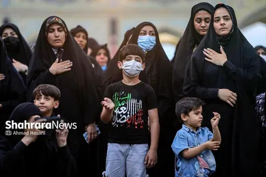 اجتماع عاشورائیان در حرم مطهر رضوی