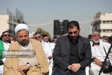 مراسم استقبال کاروان پیاده انصار الحسین (ع)