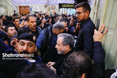 گزارش تصویری | حضور سیدعباس عراقچی، وزیر امور خارجه ایران در حرم مطهر حضرت ابوالفضل‌العباس(ع) در روز اربعین حسینی