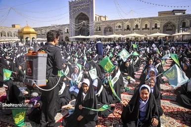 گزارش تصویری | آیین آغاز سال تحصیلی جدید در حرم مطهر رضوی