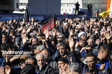 گزارش تصویری | اجتماع عزاداران فاطمی و تشییع پیکر مطهر ۱۳ شهید گمنام دوران دفاع مقدس در مشهد