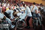 عکس | مراسم ازدواج ۱۱۴ زوج کم‌توان جسمی