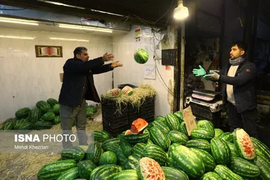 ایران زیباست | شب یلدا بازار همدان