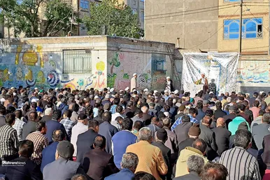 نماز عید سعید فطر مهاجران افغانستانی در محله گلشهر