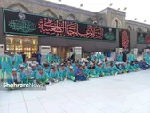 فیروزه‌پوشان رضوی در پناه گنبد‌های زرد کاظمین+ عکس