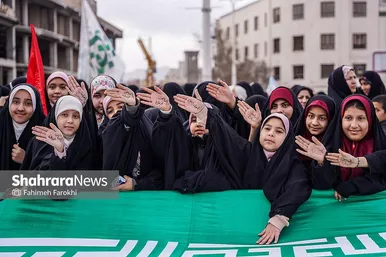 گزارش تصویری | اجتماع عظیم منتظران ظهور در مشهد ۱