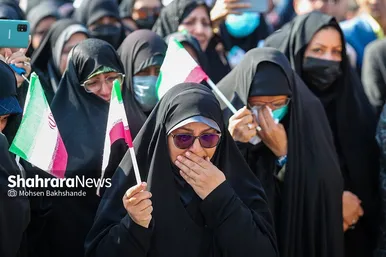 تشییع پیکر دو دانشجوی شهید حافظ امنیت در دانشگاه فردوسی