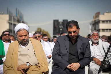 مراسم استقبال کاروان پیاده انصار الحسین (ع)