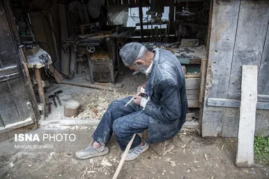 عکس‌هایی از لاک‌تراشی؛ هنر اصیل مازندرانی