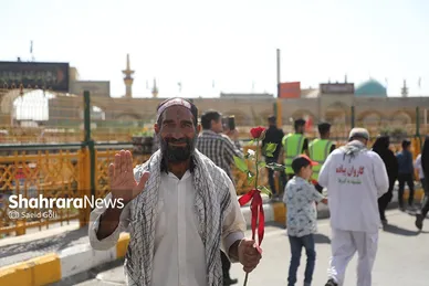 مراسم استقبال کاروان پیاده انصار الحسین (ع)