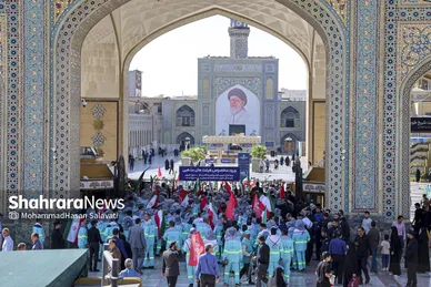گزارش تصویری | آیین اذن خدمت کاروان خدام الحسین (ع) شهرداری مشهد