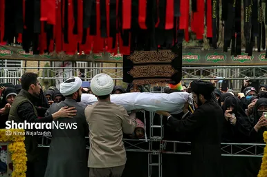مراسم تشییع و تدفین پیکر پاک شهید گمنام در دانشکده منتظری مشهد