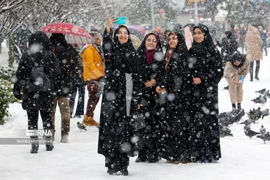 ایران زیباست | بارش برف در رشت