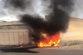 سقوط یک پهپاد در شاهین&zwnj;شهر