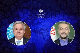 گفت&zwnj;وگوی تلفنی امیرعبداللهیان با گوترش