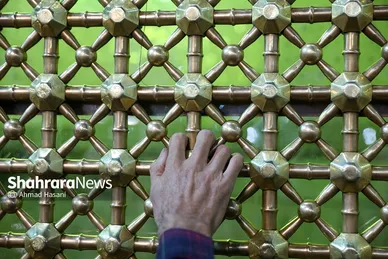 حال و هوای حرم مطهر رضوی در شب میلاد امام رضا(ع)