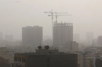 «مشهد» غرق در گرد و غبار شدید
