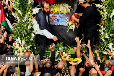 عکس‌هایی از مراسم تشییع پیکر شهید اسماعیل هنیه در تهران - ۱