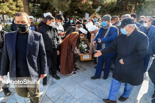 تشییع پیکر مرحوم «محمدحسن راستگو» در مشهد + تصاویر