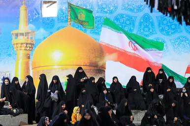 مراسم چله دعای عهد در جوار مزار شهدای گمنام