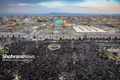 تصاویری از استقبال و تشییع پیکر رئیس جمهور رئیسی و شهدای خدمت در مشهد