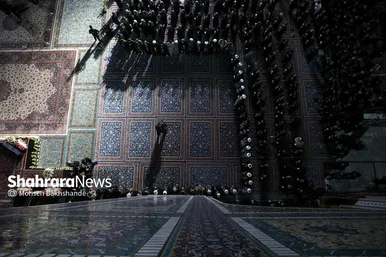 مراسم خطبه خوانی شب عاشورا در حرم مطهر رضوی‎‎‎‎